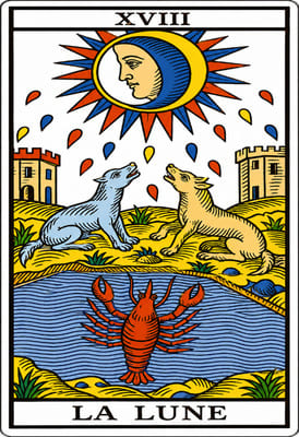 tarot de marsella La Lune